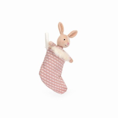 Jellycat Shimmer Stocking Bunny USA | 81693ZPYO